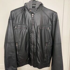 Calvin Klein Black Faux Leather Jacket